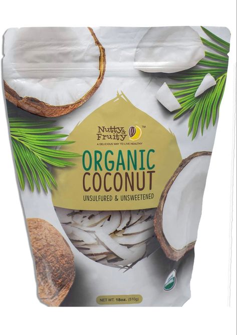 Toasted Coconut Chips, Keto Cereal, Chip Packaging, Coconut Bacon, Dry Coconut, Coconut Chips, Homemade Granola, Toasted Coconut, Gourmet Food