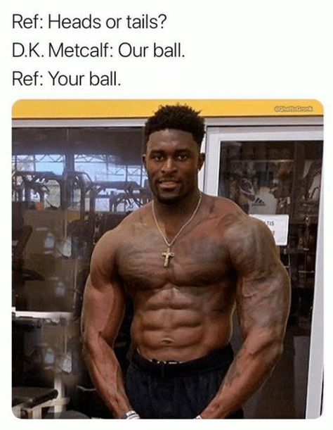 Social Media PinWire: 17 Best Dk Metcalf Memes - Just Funny | Hilarious | Funny memes ... 8 mins ago - Best dk metcalf memes are viral on social media and internet. Click here to see all images.  Source:www.pinterest.com Results By RobinsPost Via Google Hmm Meme, Nfl Meme, Funny Dragon Ball, Dk Metcalf, Heads Or Tails, Male Bodybuilders, Funny Dragon, Very Funny Memes, Steve Irwin