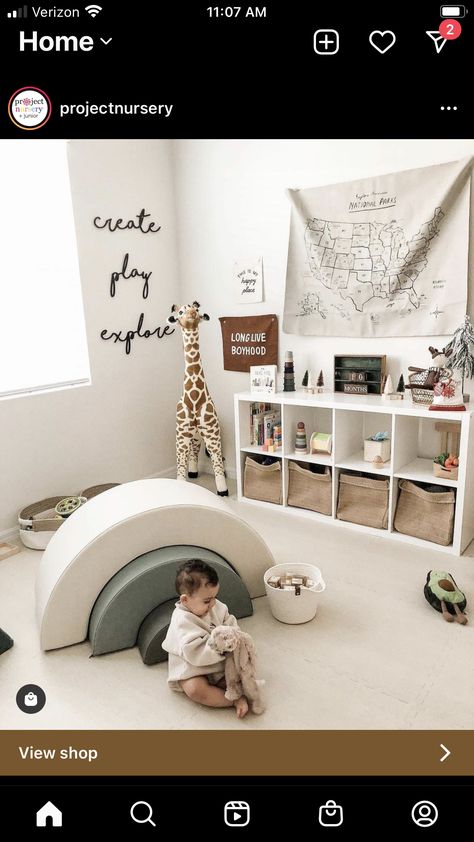 Playroom Walls, Play Zone, Playroom Wall, Boy's Room, Room Inspo, Happy Places, Toddler Bed, National Park, Photo Wall