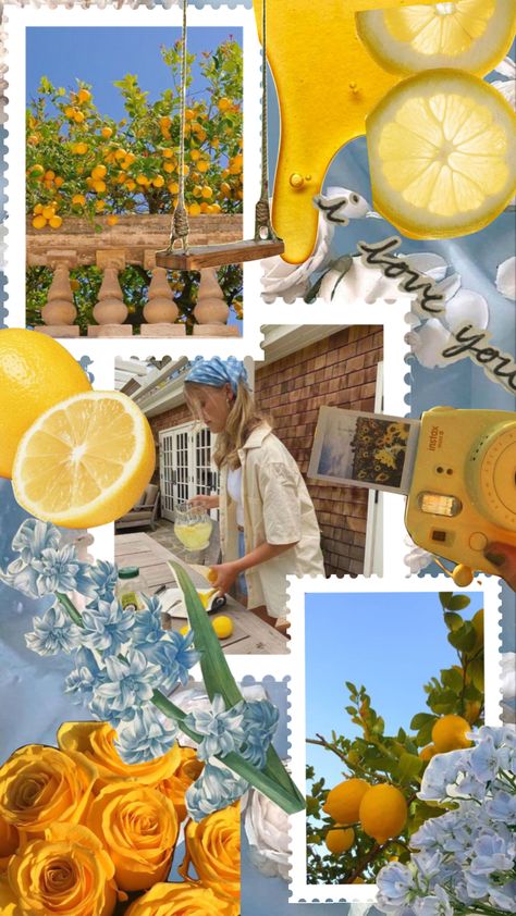 Summers almost over 🥲#summer #lemon #moodboard #vintage #collage #aesthetic #lemonade #itgirl Lemon Girl Aesthetic, Lemon Aesthetic Vintage, Summer Moodboard Aesthetic, Aesthetic Lemonade, Vintage Collage Aesthetic, Summer Moodboard, Coquette Wallpaper, Summer Theme, Vintage Collage