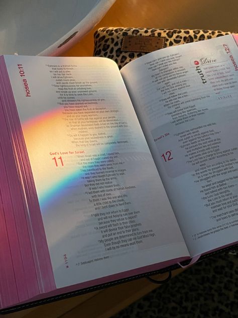 Scripture, rainbow, bible study, bible aesthetic Girls Bible Study Aesthetic, Bible Aesthetic, Girl Bible Study, Gospel Bible, Cute Bibles, Christian Post, Bible Doodling, Bible Journal Notes, Get Closer To God