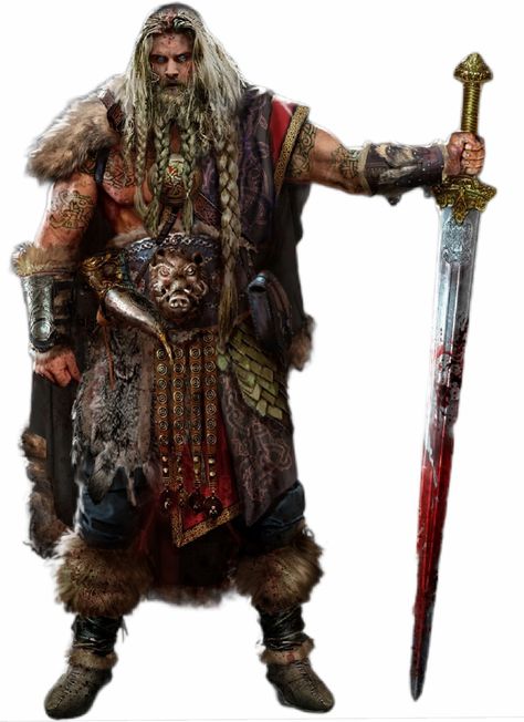 Viking Character Design Male, Barbarian Character Design, Barbarian Dnd, Barbarian King, Character Design Concept Art, Viking Cosplay, Art Viking, Viking Character, Assassins Creed Art