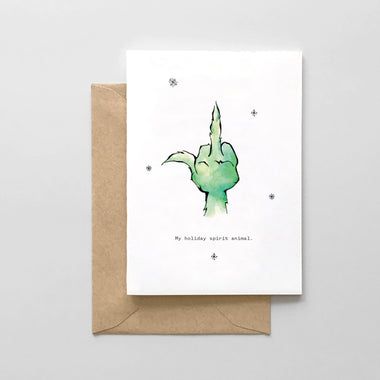 Grinch Christmas Cards, Friend Cards Funny, Pet Holiday Cards, Funny Xmas Cards, Spaghetti Meatballs, Funny Wedding Cards, Funny Christmas Card, Christmas Card Art, Watercolor Christmas Cards