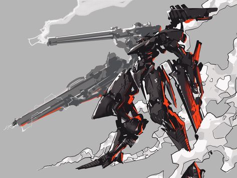 Mecha Suit, Big Robots, Mech Suit, Armored Core, Cool Robots, Arte Robot, Spaceship Art, 다크 판타지, Mecha Anime