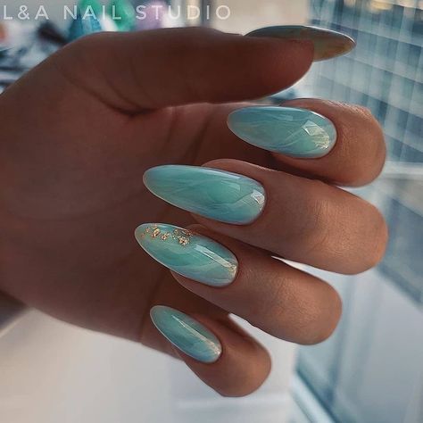 Nails Teal, Spring Nails Art, Classy Nail Art Ideas, Bright Nail Designs, Aqua Nails, Teal Nails, Long Nail Designs, Nail Polish Art, Bright Nails