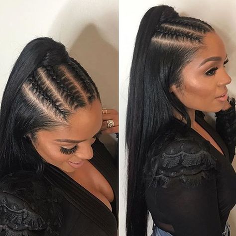 Love this style on @rasheedadabosschick by @_glamourhead ❤️ A different take on a ponytail  #voiceofhair Rasheeda Frost, Front Braid, Braid Hairstyle, Box Braid, Hair Weaves, Ponytail Hair, Ponytail Styles, Braided Ponytail, Love Hair