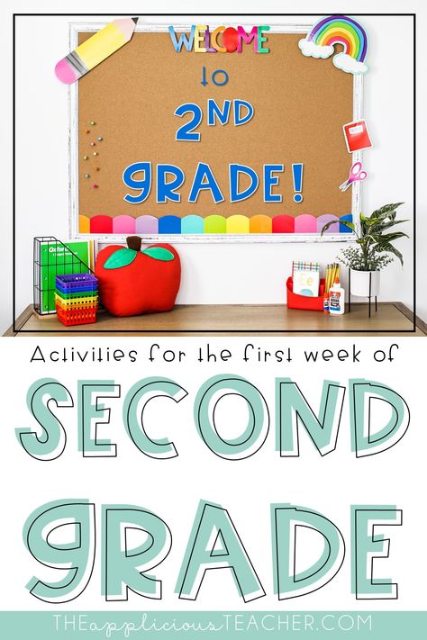 First Day Of School Math Activities 2nd, Activities For First Week Of School, 1st Day Activities 2nd Grade, Fun Learning Activities For Second Grade, 2nd Day Of 2nd Grade Activities, First Week Math Activities 2nd Grade, Classroom Jobs Second Grade, Grade 2 Beginning Of The Year, Second Grade First Day Of School Activities