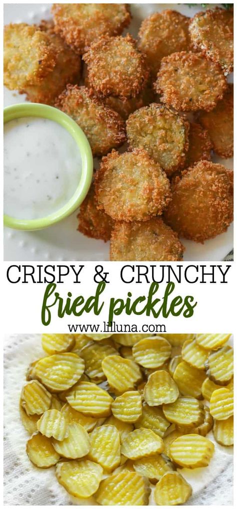 Deep Fried Pickles, Easy Pickling Recipes, Fried Pickles Recipe, Pickles Recipe, Pickle Slices, Fried Pickles, Ranch Dip, Think Food, Pickling Recipes