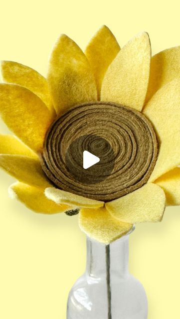 Felt Sunflower, Dance With You, Sunflower Pattern, Free Pattern, Sunflower, Felt, Pattern, On Instagram, Instagram