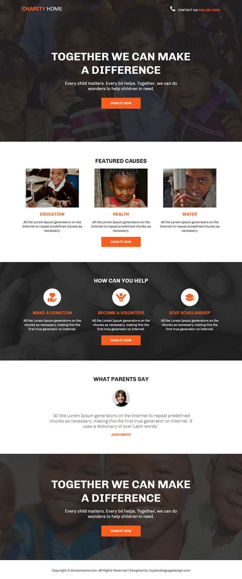 charity-donation-lead-capture-reslp-005 | Charity And Donation Landing Page Design preview. Donation Landing Page Design, Charity Landing Page, Donation Page Web Design, Donation Website Design, Charity Website Design, Nonprofit Website Design, Charity Websites, Charity Branding, Company Profile Design Templates