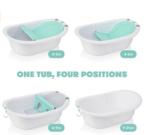 4-in-1 Grow-with-Me Bath Tub by Frida Baby Transforms Infant Bathtub to Toddler Bath Seat with Backrest for Assisted Sitting in Tub Toddler Bath Tub, Frida Baby, Bath Support, Baby Tub, Toddler Bath, Bath Seats, Baby Bath Tub, Baby Sling, Postpartum Recovery