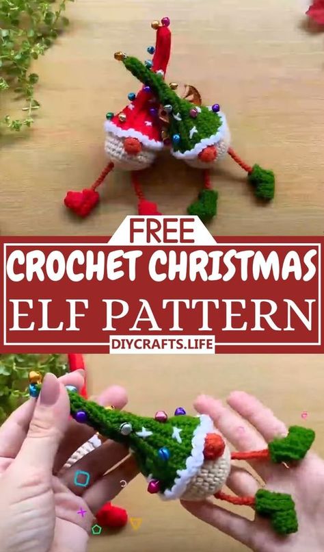 Fall crochet patterns Christmas Cat Crochet Pattern Free, Grinch Crochet Pattern Free Easy, Crochet Christmas Elf Free Pattern, Mini Crochet Christmas Ornaments, Free Crochet Patterns For Christmas Ornaments, Christmas Ornament Patterns Free, Crochet Christmas Decorations Free Pattern, Crochet Christmas Patterns Free, Crochet Christmas Gnomes