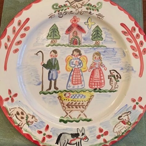 Clay Platter, Personalized Christmas Plates, Heirloom Baby Gifts, Cookies For Santa Plate, Christmas Platter, Plate Hangers, Birthday Plate, Christmas Plate