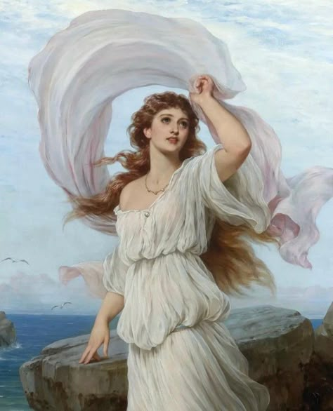 Thomas Francis Dicksee, Francis Dicksee, Aphrodite Painting, Daedalus And Icarus, Lady Aphrodite, Oil Painting Woman, 13 December, Heaven Art, Old Paintings