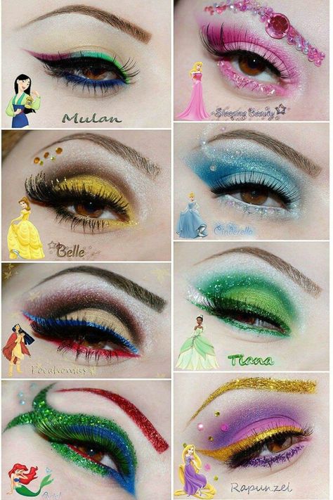 Coachella Make-up, Disney Eye Makeup, Disney Inspired Makeup, Disney Princess Makeup, Teknik Makeup, Fantasy Make-up, Coachella Makeup, Halloween Make-up Looks, Make Up Designs