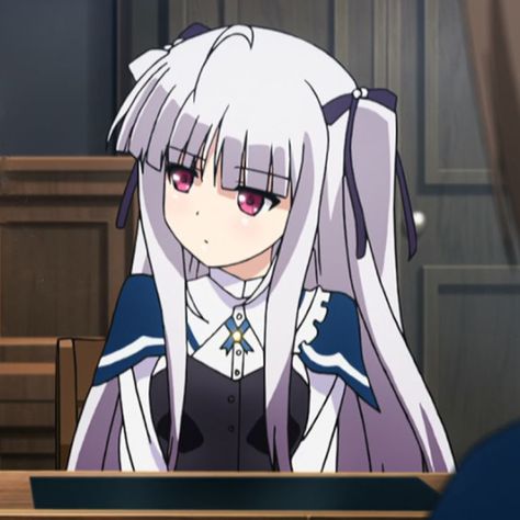 Julie Sigtuna, Absolute Duo, Manga Icons, Girl Inspiration, Cute Profile Pictures, Cool Cartoons, Silver Hair, Aesthetic Anime, Anime Icons