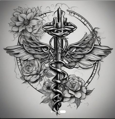 Paramedic Tattoo For Women, Paramedic Tattoo, Combat Medic, Chest Tattoos, Chest Tattoos For Women, Sleeve Tattoo, Chest Tattoo, Paramedic, Tattoo Drawings