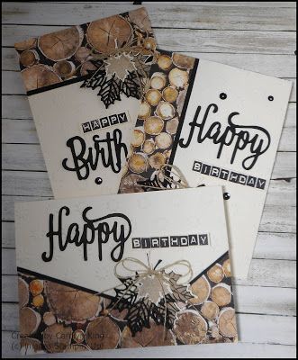 Carte Halloween, Masculine Birthday Cards, Boy Cards, Birthday Cards For Men, Designer Series Paper, Stamping Up Cards, Happy Birthday Card, Male Cards, Fall Cards