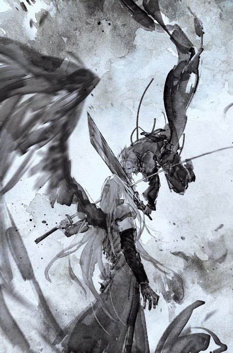 Ff7 Concept Art, Cloud Final Fantasy Art, Cloud Strife Art, Final Fantasy Sephiroth, Final Fantasy Cloud, Final Fantasy Xii, Chara Design, Final Fantasy Collection, Final Fantasy Artwork