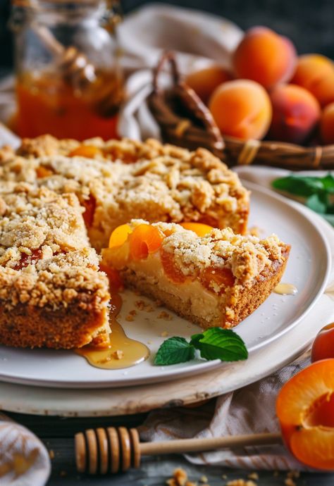 Learn How to Cook Apricot Cake Recipes For Free | Recipes You'll Love, Made Easy! Apricot Cake Recipe, Apricot Dessert, Apricot Slice, Trendy Recipes, Apricot Cake, Apricot Recipes, Favorite Dessert Recipes, Apricot Jam, Trending Recipes