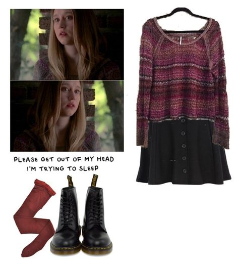 "Violet Harmon -ahs / american horror story" by shadyannon ❤ liked on Polyvore featuring River Island, Fogal and Dr. Martens American Horror Story Fashion, Violet Harmon, Violet Aesthetic, Witchy Fashion, Neutral Outfit, Horror Story, Hippie Outfits, American Horror, American Horror Story