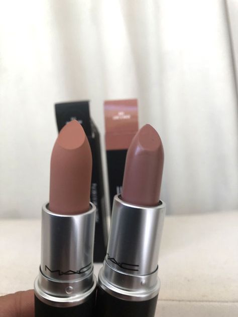 Sweet No Sugar vs Faux Mac Lipstick, MAC Lipstick Shades, MAC Lipstick Colours, MAC Lipstick Swatch Faux Mac, Perfume Diy, Lipstick Colours, Mac Lipstick Shades, Lipstick Mac, Mac Powder, Kiss Lipstick, 2024 Ideas, Satin Lipstick