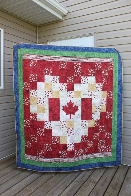 Canadian Flag in a Pixelated Heart Quilt of Valour | Daydreams of Quilts Blog Canadian Quilts Of Valor Patterns Free Easy, Canada Quilt, Canada Crafts, Quilts Canada, Pixelated Heart, Canadian Quilts, Quilt Heart, Heart Quilts, Heart Quilt Pattern