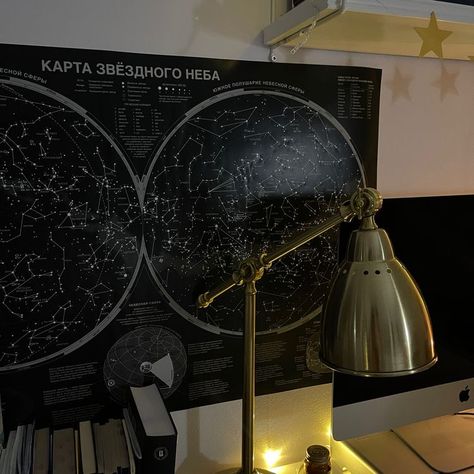 Astronomy Aesthetic Room, Astronomy Student Aesthetic, Astro Academia, Astrophysics Student Aesthetic, Unique Study Table, Astronomer Aesthetic, Astrophysics Aesthetic, Study Table Lamp, Aerospace Engineering