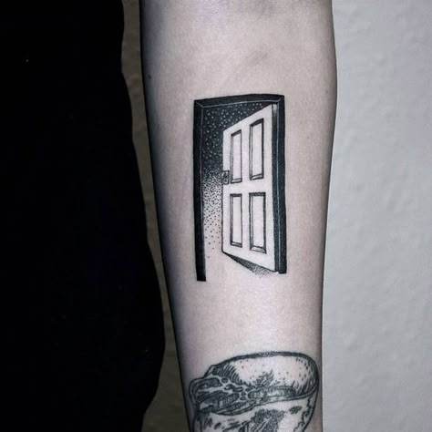 Twilight Zone Door, Door Tattoo, Valley Tattoo, V Tattoo, Rod Serling, Bad Relationships, Constellation Tattoo, Beautiful Flower Tattoos, Blackwork Tattoos