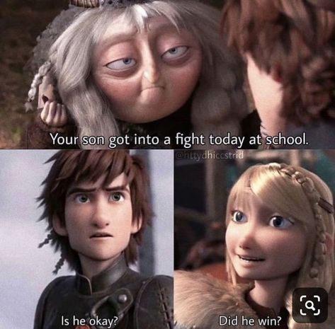 Hicks Und Astrid, Httyd Funny, Tik Tok Videos Funny, Dragon Memes, Funny Disney Memes, Hiccup And Astrid, Tik Tok Videos, Funny Disney Jokes, Httyd Dragons