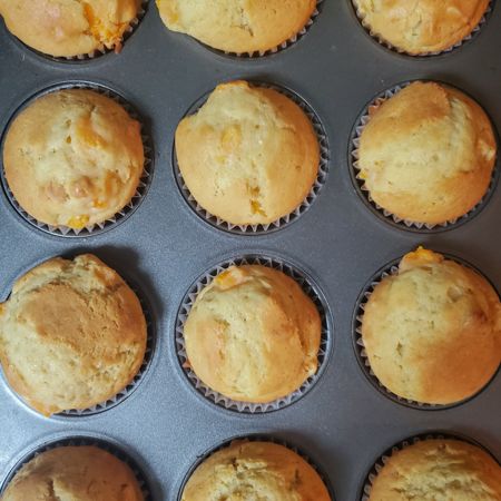 Apricot & Macadamia Nut Muffins Macadamia Nut Muffins, Sweet Muffins, Nut Muffins, Sweet Muffin, Muffin Liners, Macadamia Nut, Afternoon Snack, Nut Milk, Vanilla Yogurt