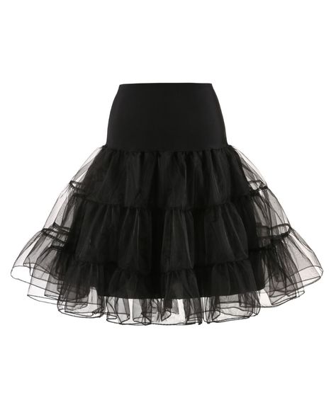 Retro Vintage 50s Tutu Petticoat Crinoline Rockabilly Tulle Underskirt Tutu En Tulle, 1980s Fashion Women, Tutu Skirt Women, Beautiful Ball Gowns, Gonna In Tulle, 50s Fashion Dresses, Black Tutu, Comfortable Skirts, 1980s Fashion