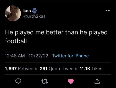 Fumbling Me Is Crazy Tweet, Funny Football Quotes, Rls Quotes, Quotes About Boys, Relationship Twitter Quotes, Idgaf Quotes, Relatable Relationship, Messy Quotes, Short Instagram Quotes