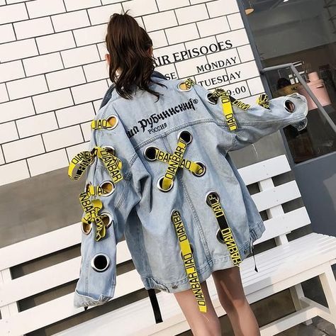 Streetwear Coat, Quality Hoodies, Korean Fashion Trends, Denim Details, Denim Jacket Women, Women Denim Jeans, Denim Jean Jacket, Streetwear Women, Autumn Fashion Women