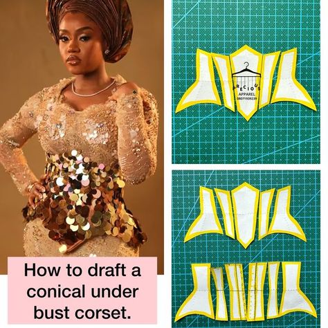 Under Bust Corset Outfit, Corset Tutorial, Nigerian Wedding Dresses Traditional, Bustier Pattern, Advanced Fashion, Welcome To Class, Nigerian Wedding Dress, Under Bust Corset, African Print Shirt