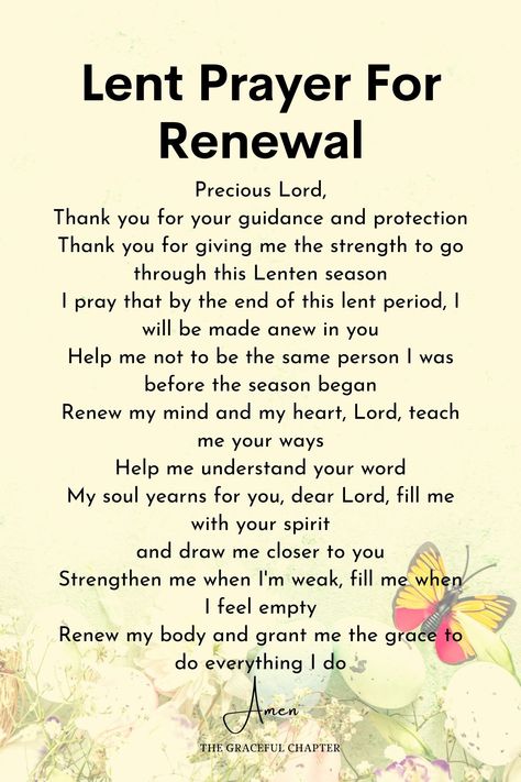 Lent prayer for renewal Lenten Prayers Catholic, Prayer To Forgive Others, Fasting For Lent, What Is Lent Catholic, What To Give Up For Lent, Lent Quotes, Lent Give Up, Pray Fast Give Lent, In The Presence Of God