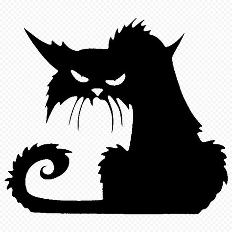 Black Cat Stencil Halloween, Halloween Cat Svg Free, Halloween Cat Silhouette, Halloween Cat Drawing, Diy Halloween Window, Black Cat Kitten, Halloween Silhouette, Cat Outline, Black Cat Silhouette