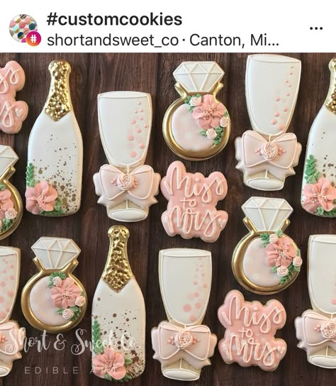 Wedding Shower Cookies, Bridal Cookies, Bridal Shower Inspo, Bridal Shower Planning, Bridal Shower Cookies, Bridal Shower Inspiration, Bridal Bachelorette Party, Shower Cookies, Bridal Shower Brunch