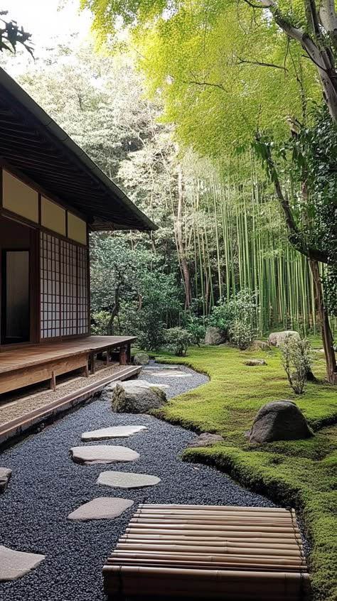 Embrace serenity in Kyoto's zen rock gardens, experience minimalist ryokans and tea ceremonies, meditate in bamboo forests—a mindful retreat steeped in Virgo tranquillity. Japanese Zen Aesthetic, Japanese Lifestyle Aesthetic, Zen Yard, Zen Architecture, Celestial Tea, Zen Temple, Mindfulness Retreat, Temple Spa, Meditation Aesthetic