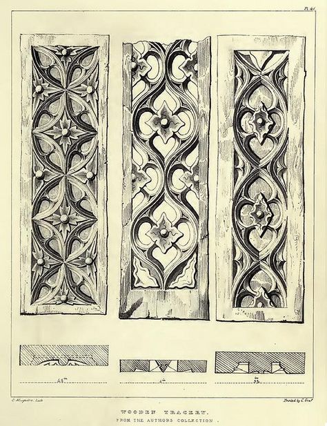 https://flic.kr/p/6b1S2p | Gothic Ornaments (40) | www.stevenpoke.com (subscribe for free image sets)  shop.ebay.co.uk/merchant/phoenix-e-books-uk Gothic Ornament, Viking Ornament, Baroque Frame, Gothic Pattern, Ornament Drawing, Ancient Buildings, Gothic Design, Disegni Artistici, Classical Architecture