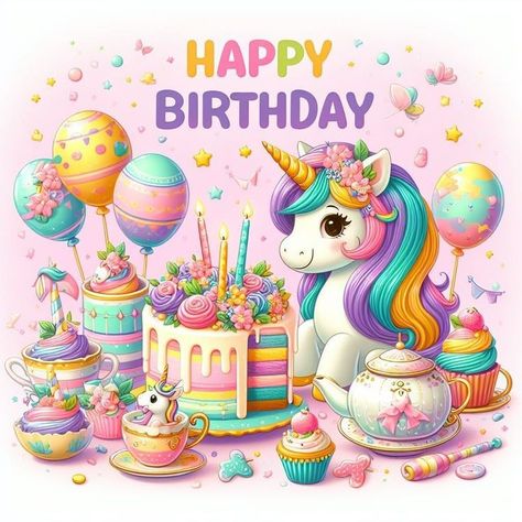 Unicorn Happy Birthday Wishes, Happy Birthday Unicorn Image, Happy Birthday Unicorn, Unicorn Happy Birthday, Printable Unicorn Birthday, Happy Birthday Wishes Song, Happy Birthday Logo, Birthday Wishes Songs, Happy 11th Birthday