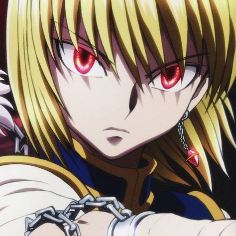 Anime Character, Blonde, Chain, Red, Anime, Hair