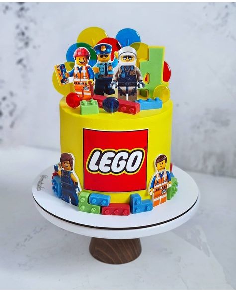 Lego Cake Ideas Boys, Lego Themed Cake, Lego Cake Topper, Lego Themed Party, Lego Birthday Cake, 5 Birthday, 4th Birthday Cakes, Lego Cake, Lego Birthday Party