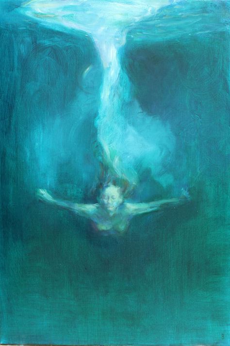 Underwater Painting, Arte Grunge, Underwater Art, Water Drawing, Under The Surface, Water Blue, Water Art, Arte Inspo, Ap Art