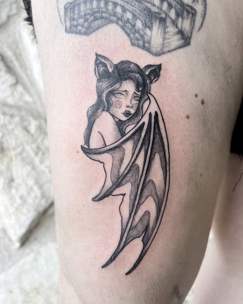 Frickin BATS 🖤✨🦇 Thank you so much Cyd for scooping this piece up @austintattooinvitational It was so lovely to meet you! @boogie.bat #frickinbats #battattoo #batlady #ladytattoo #bngtattoo #gothtattoo #flashart #flashaddicted #flashworkers Frickin Bats, Bat Bow, Goth Tattoo, Bat Tattoo, Bow Tattoo, Bat Wing, Flash Art, Bat Wings, Thank You So Much