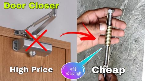 Door Closer Make A Door, Door Closers, Door Closer, Automatic Door, Diy Cans, Door Makeover, Unique Doors, Diy Door, Closed Doors