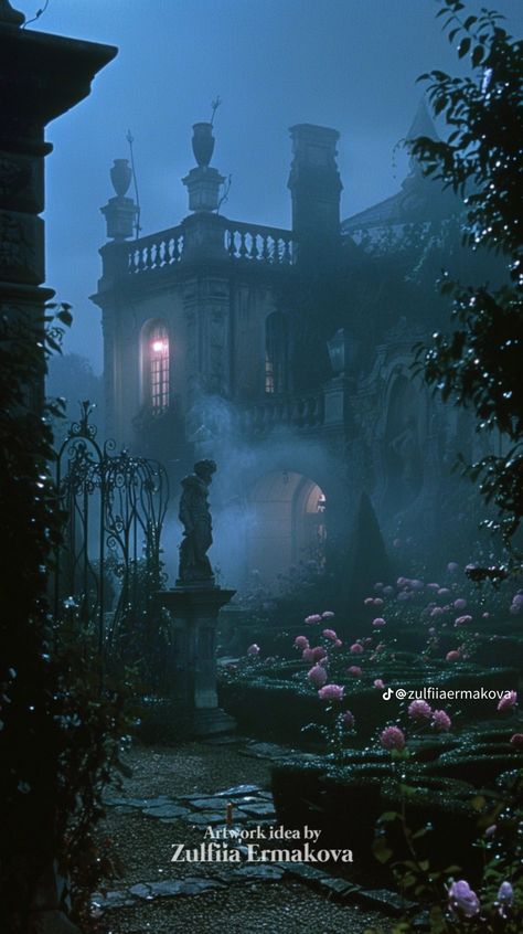 Sweeney Todd Aesthetic, Victorian Gothic Aesthetic, Manor Aesthetic, Haunted Manor, Manor Interior, Goth Houses, Aesthetic Landscape, Gothic Castle, Winter Window