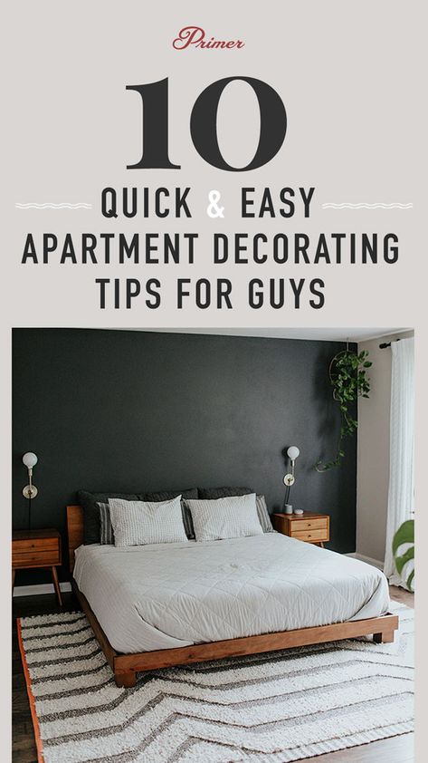 Single Man Bedroom, Bachelor Apartment Decor, Bachelor Room, Mens Apartment Decor, Masculine Apartment, Bachelor Bedroom, Men’s Bedroom Ideas, Simple Apartment Decor, Bachelor Pad Decor