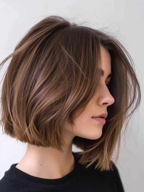 Lob Haircut Thick Hair, The Lob Haircut, Lob Haircut Straight, Bob Cut Hair, The Lob, Shoulder Length Bob, Hair Inspiration Short, Long Bob Haircuts, Shoulder Hair