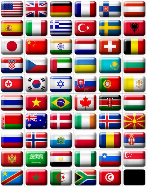 Australia Continent, All World Flags, Flag Of Europe, World Country Flags, All Continents, Flags With Names, Flag Icon, Learning Graphic Design, Africa Art